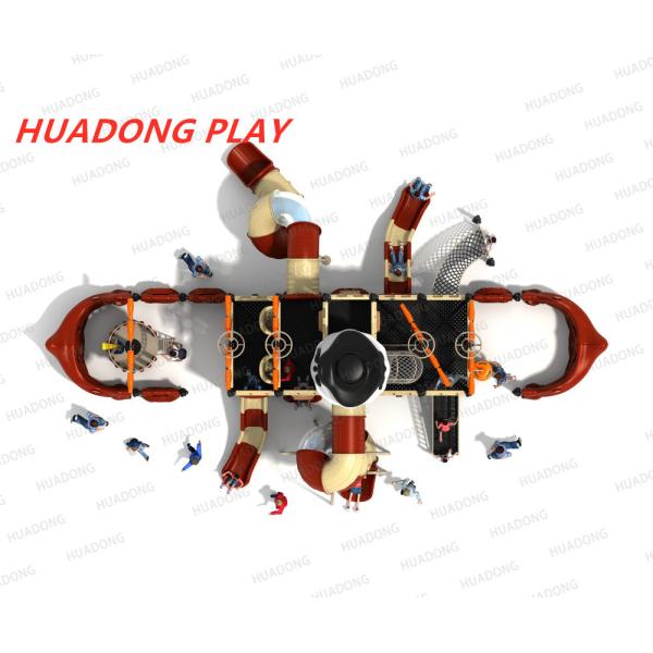 Pirates Ship Series Playground Equipment Slides , Child Play Slide For Outdoor