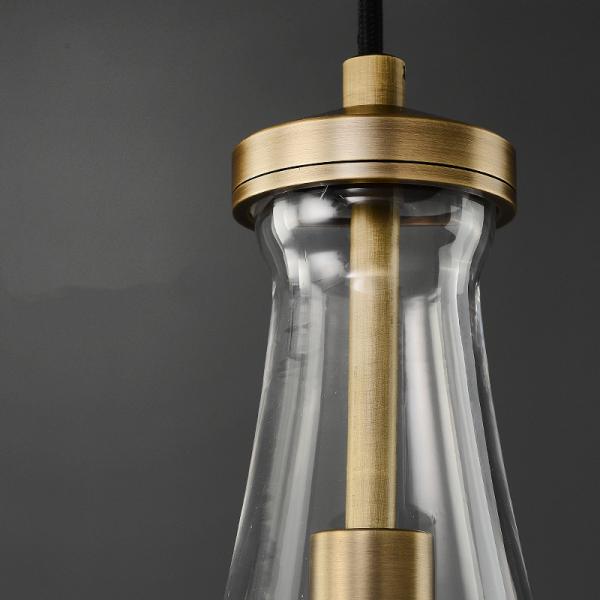 Nordic Glass Pendant Light Water Drop Shape Gold/Black Dining Room Rain Pendant Lamp(WH-GP-143)