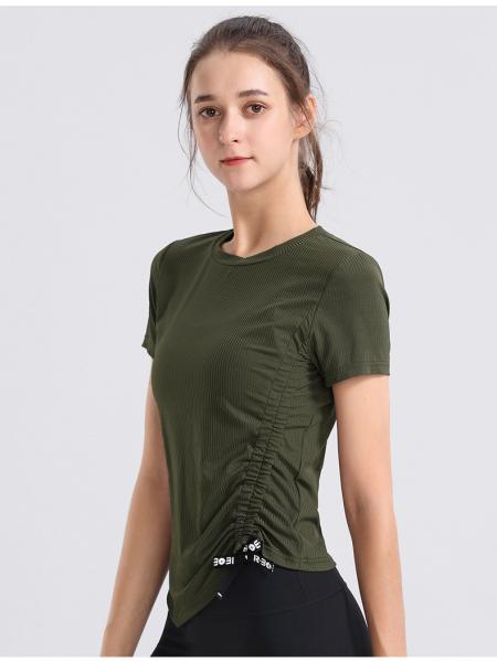 durable summer Richee Black Crew Neck T Shirt Women'S Athletic Clothing
