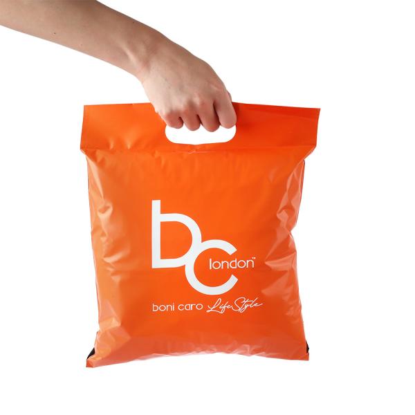 SZCX Custom Printed Poly Mailer With Handle Recyclable Poly Mailers Double Self -sealing Strong Toughness