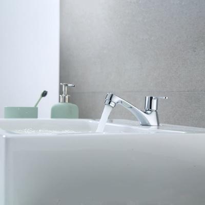 Brass Cartridge Single Cold Water Basin Tap Lever Handle L Shaped