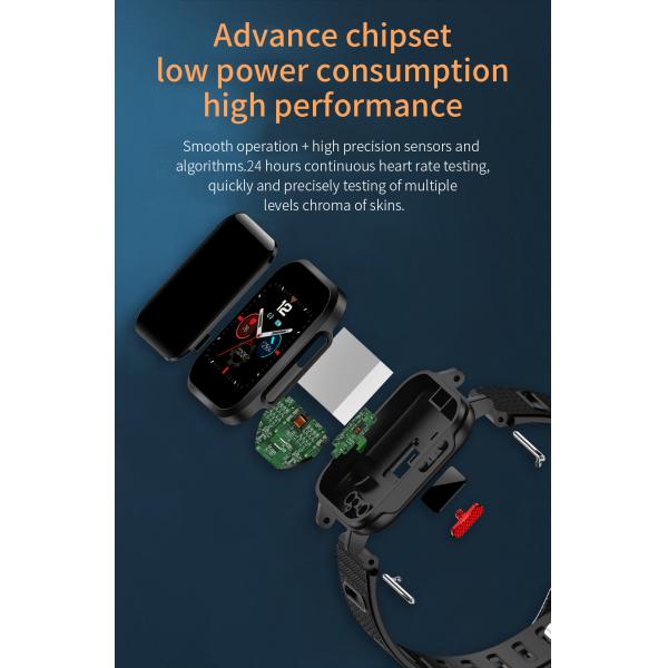 Ультракрасный отслежыватель Смартватч фитнеса дисплея цвета ИПС тарифа сердца водоустойчивый