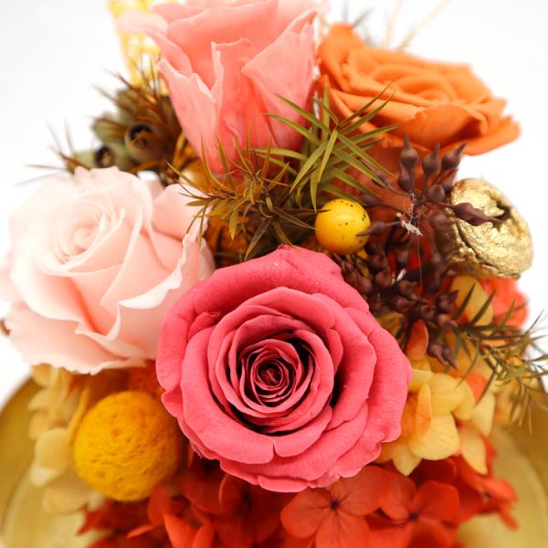 Customized Preserved Preserved Rose Glass Dome Home Decorative Christmas Gift