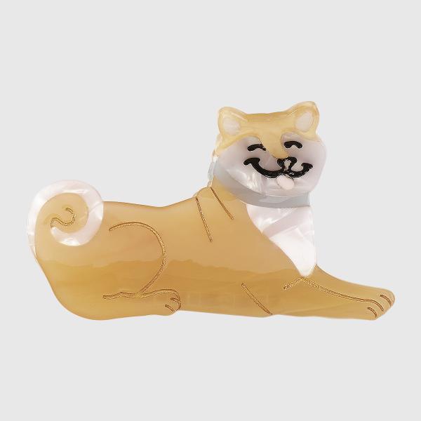 Fashion creative fun cute animal hairpin dog Corgi Shiba grasping clip coihair shark clip Yiwu accessories
