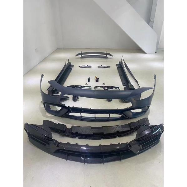 Para el Mercedes AMG GT50 53 63 Fibra de carbono Kit de carrocería AMG GT50 53 63 Actualizado Top Style Fibra de carbono delantera de labio difusor spoiler