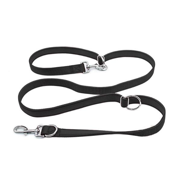 Pet Dog Leash Nylon Multifunctional Outdoor Running Double-Headed Rope Custom Colors