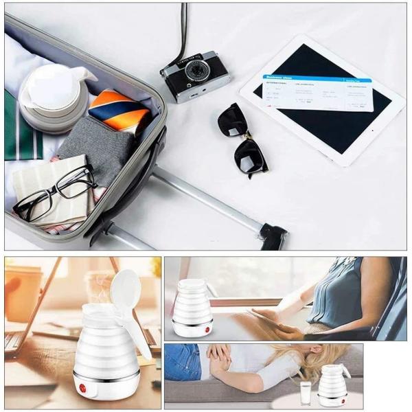 Портативный электрический чайник складной водонагреватель для быстрого кипения кофе 600 мл