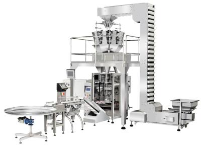 Auto datas de peso das porcas da máquina de empacotamento dos amendoins de Vffs da máquina de embalagem que pesam e máquina de empacotamento