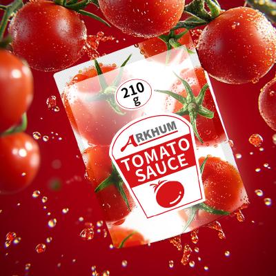 Low Fat 180g Bagged Tomato Paste In Pouch With 2562 Mg Sodium Per 100 G