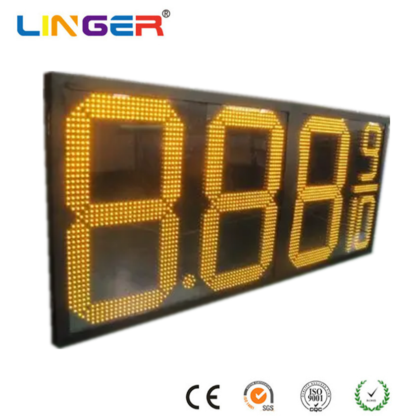 Customizable Electronic Gas Price Sign Multiple Font Sizes and Color Options Fuel Price Sign