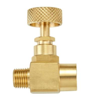 1/4 válvula de agulha de bronze do NPT, válvula de agulha masculina fêmea de uma compressão de 600 libras por polegada quadrada