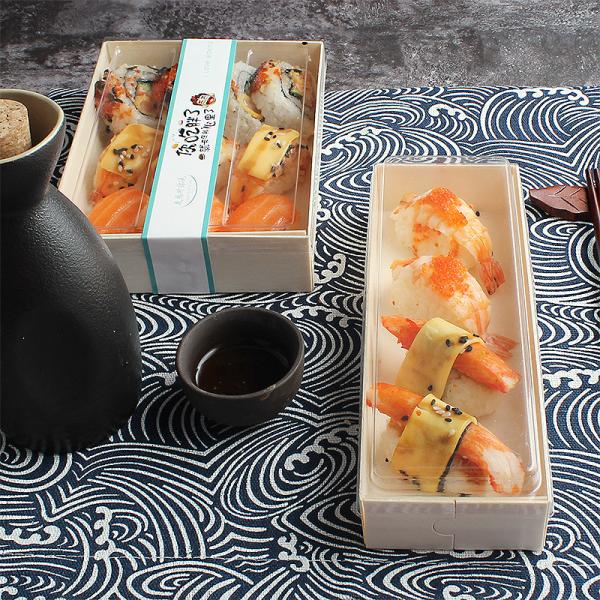 120*120*36mm Sushi Takeaway Boxes Bakery Pastry Cheese And Charcuterie Box