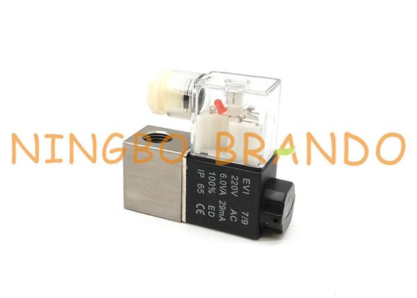 série 1/4 de 2V025-08 2V vanne électromagnétique pneumatique à action directe de pouce