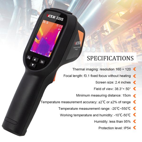 Камера -20℃ термического изображения 8GB IP54 к передаче данных 160x120 USB 550℃