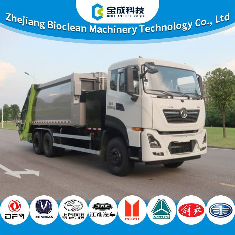 25 Ton Pure Electric Compactor Garbage Truck with Zero Emission and Lithium Iron Phosphate Power Battery
