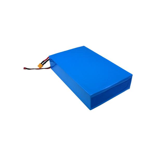 30Ah 60V Flat Lithium‑Ion Battery Pack with Balance Wires, XT60 & T‑Plug Dual Output Connectors Built‑in BMS Rechargeable Battery for High‑Power DC Equipment，MSDS Certified
