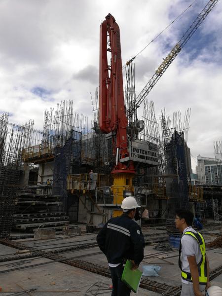 Hydraulic Concrete Placement Boom 380V / 50Hz Electric Power Type