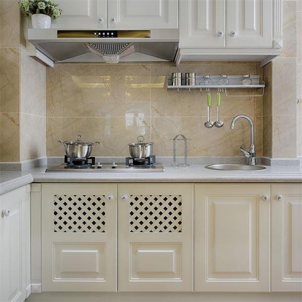 3D-рисунок Современная мебель для кухни из твердого дерева