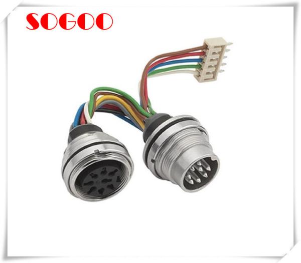 M16 Waterproof AISG RET Cable Assembly Flange Mounting With JST Connector