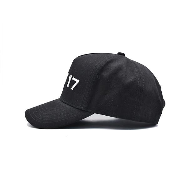 Customize Cotton Five Panel Baseball Cap With Curved Visor Adjustable Strap And Structured Shape