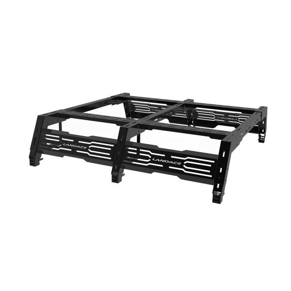 Silver Roof Mount Organizer Aluminum Ladder Truck Bed Rack with Adjustable Design