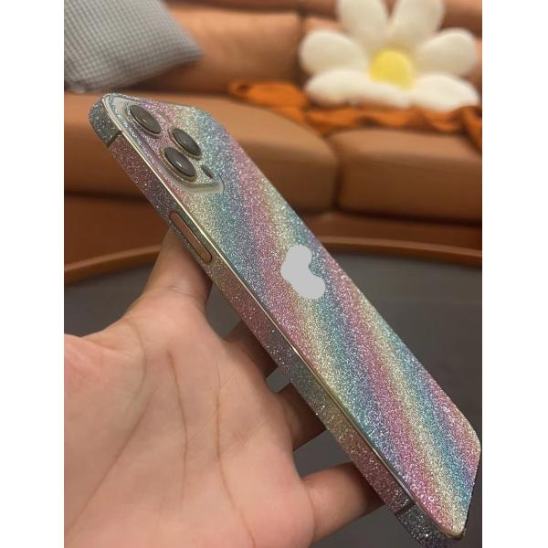 Flash Powder Phone Back Film Border Protection Sticker For 11 Pro Max