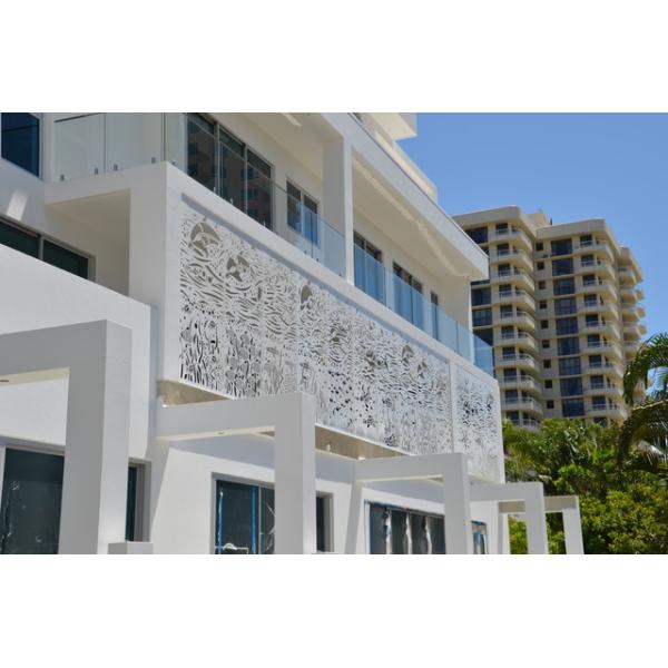 Дневное освещение Садовый забор Алюминиевый порошок покрытый виниловый алюминиевый забор