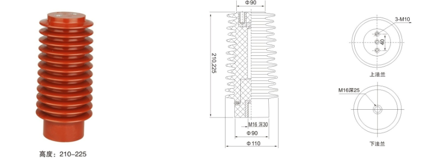 Изолятор изолятора KYN28 изолятора ZJ-24Q/110*210 24KV H.V.switchgear электрический