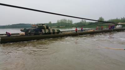 equipamento de emergência rápido seguido provisório da carga 60t Erectiion da ponte de flutuação de 104m