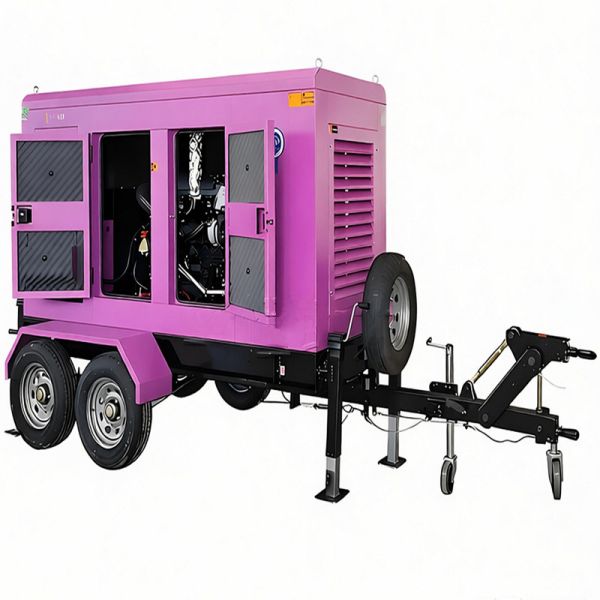 100KW Silent Diesel Generator Set 3 Phase Diesel Generator Trailer Mounted Diesel Generator