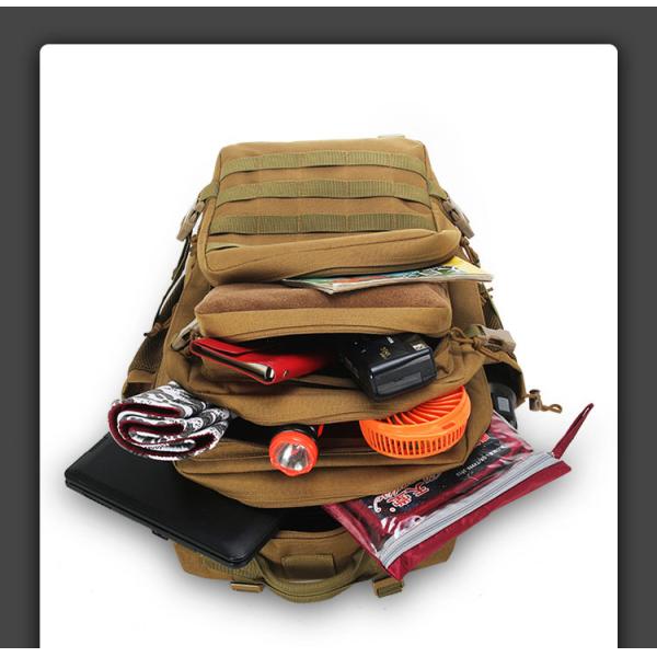 Large Survival Tactical Bag Backpack for Daily Life and Interior Compartment Function