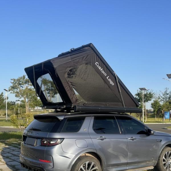 Tente de toit à coque dure 210x130 cm alliage d'aluminium pour le camping de camion SUV