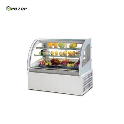 Vertical Fruit Display Chiller Customized Small Refrigerated Display Cabinet For Supermarket Restaurant