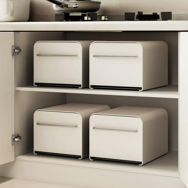 Kitchen Cabinet Spice Jar Storage Rack Pull Out Mesa Bedroom Drawer Cosmetic Organize Box With Handle Coffee Capsule Mug Locker