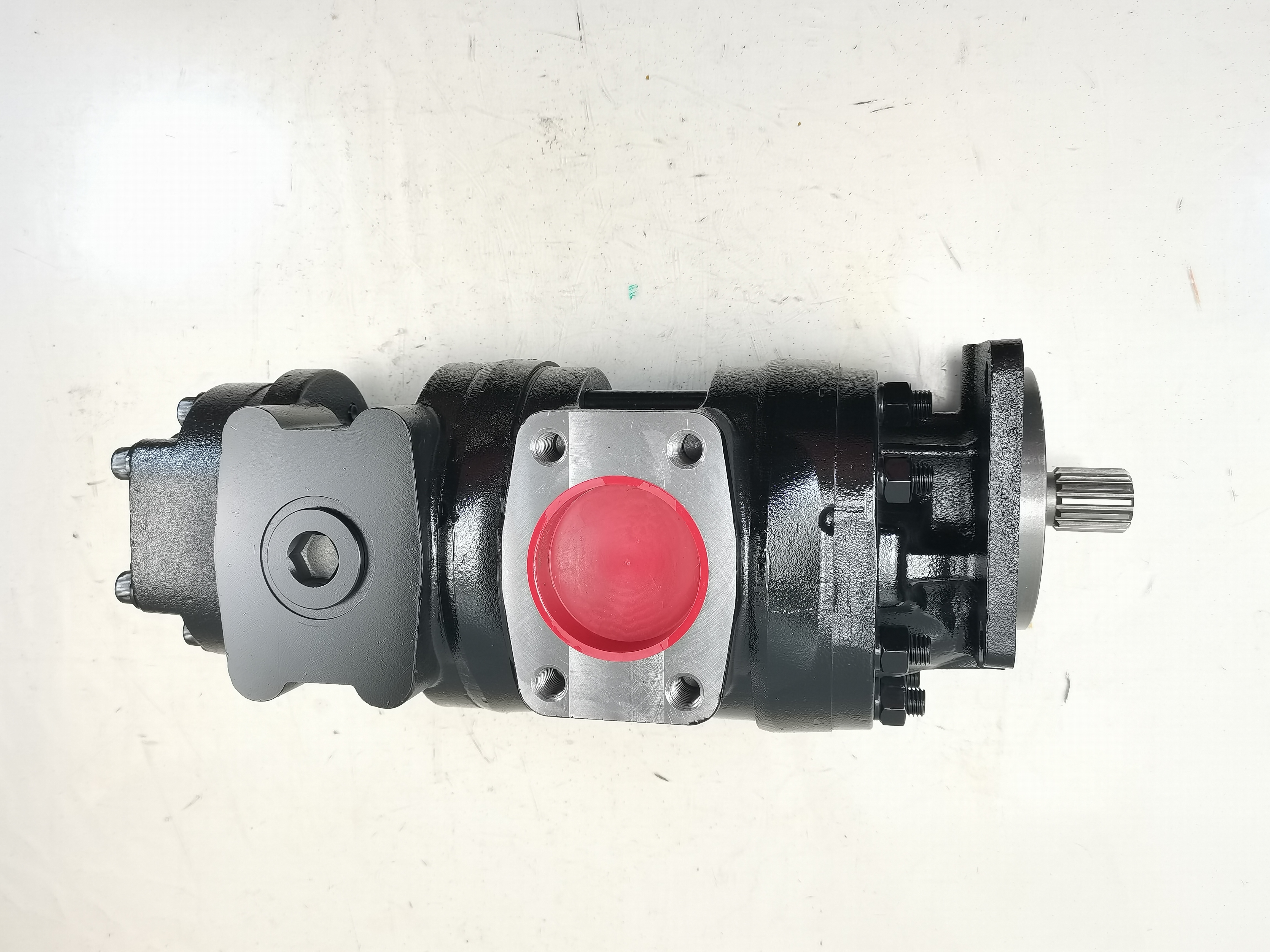Kawasaki Hydraulic Gear Pump L3-71+56+（2）22  Hydraulic Parts Cast Iron  Aluminum alloy  Oil Gear Pump For Wheel Loaders Machinery ISO9001 certified