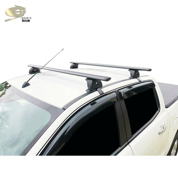 Silve Roof Rack Crossbars Abs For Mazda BT-50 2012-2019 Matte Black