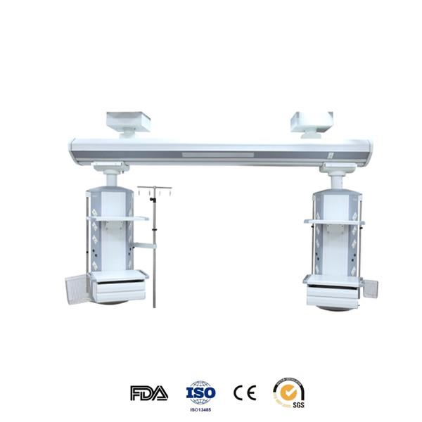 Patient Emergency Room Medical Gas Pendant With Double Ceiling Arm Load