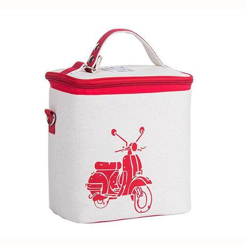 White Cartoon Lunch Bags Soft Sided Cooler Bags With Shoulder Strap