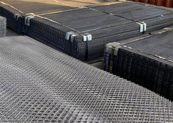 Rede de arame expandida 8.0mm preta resistente do metal da espessura
