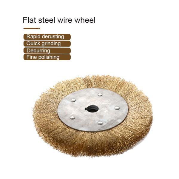 Industrial Abrasive Stainless Steel Wire Brush Polishing Wheel Flat Hole