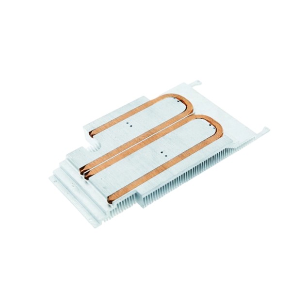 High Efficiency Copper Aluminum Heat Pipe Heatsink High Density Aluminum Fins High Power Electronic Device Cooling Solution