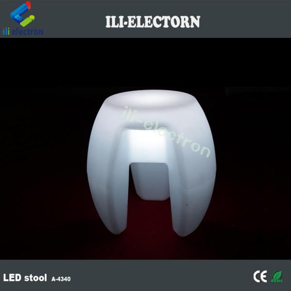 Colorful LED Glow Furniture , Bar Stacking Illuminated Stool Rechargeable