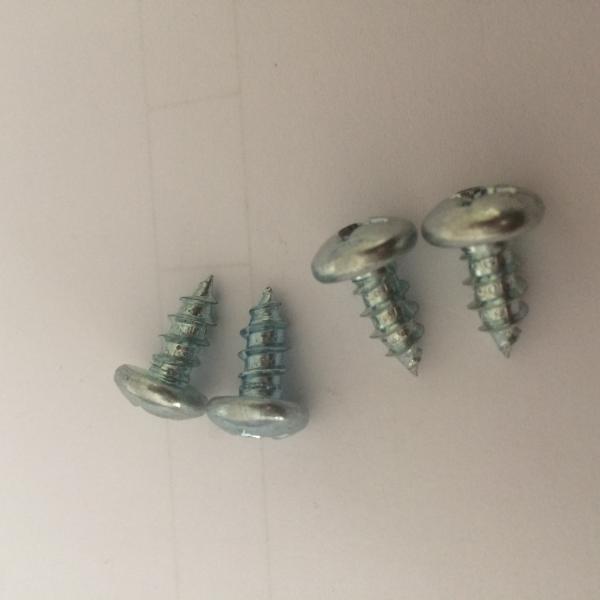 White Zinc Plated Phillips Truss Head Phillips Tapping Screw Round Head Wodd Screws Pointed Screws