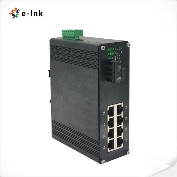 Interruptor industrial 10/100Mbps RJ45 dos ethernet, 8Port, poder redundante
