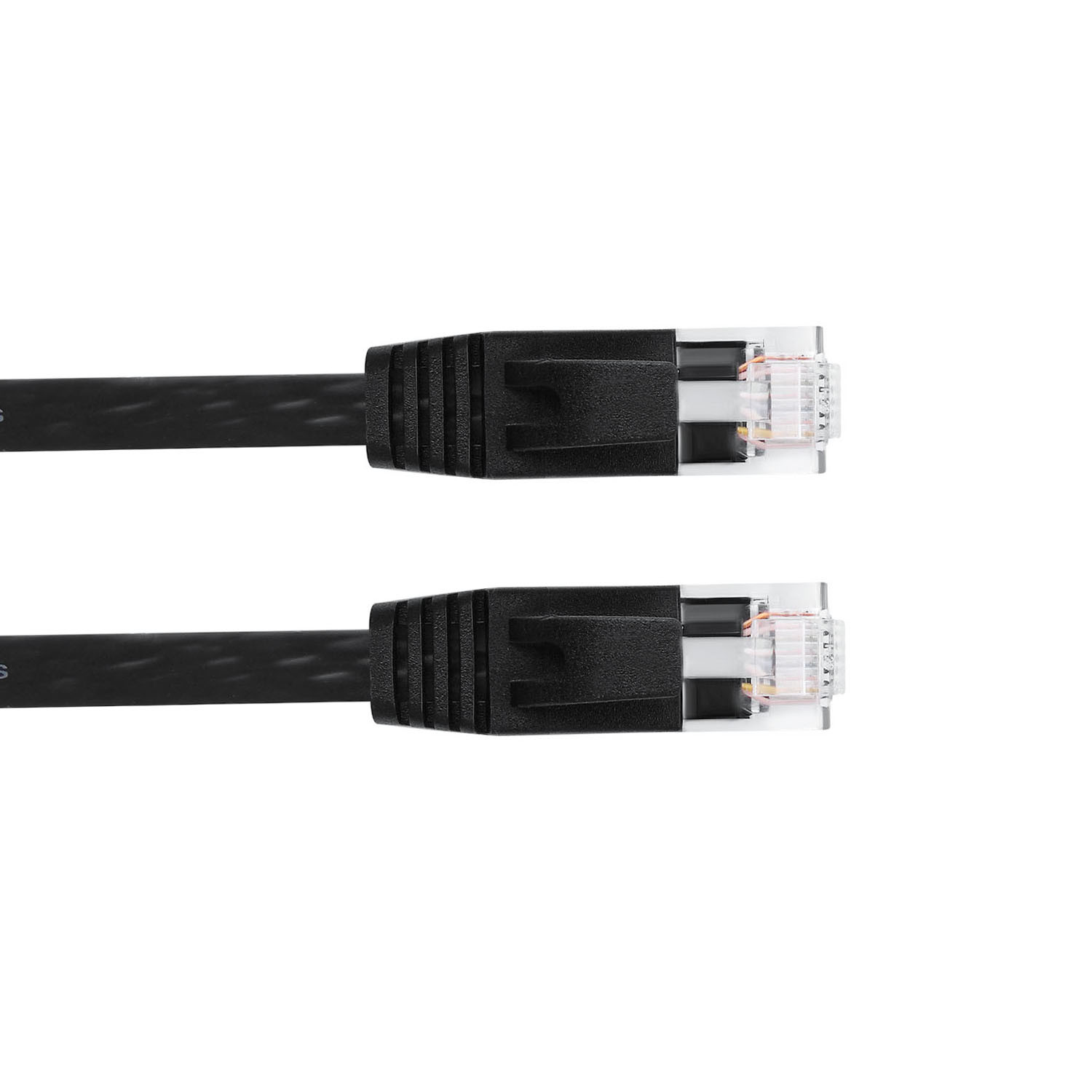 Cat6 обнаженный медный плоский кабель ethernet, кабель Lan 50Ft UTP для локальных сетей