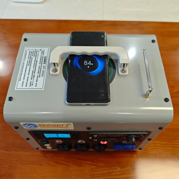1000 Watts Hand Crank Generator Multimedia Player Power Bank Outdoor Manual Dynamo Emergency Light
