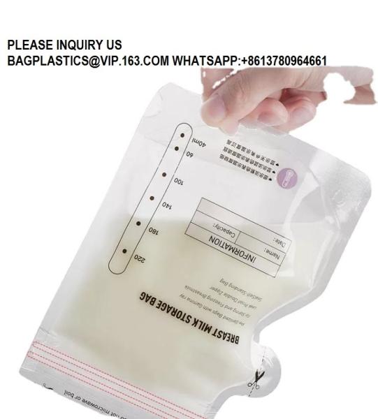 Recycle Bio Environment Material Single Layer 150ml 250ml Breast Milk Storage Bags pouchbags Baby Breastmilk Bag
