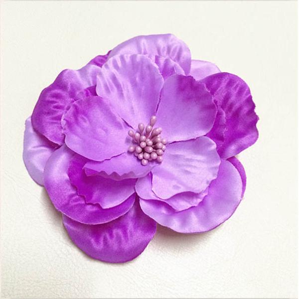Home Wedding Party Fabric Craft Flowers Toddler Girl Hair Clips Not Fade