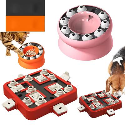 ABS Slow Eating Cat Bowls Round Slow Feeder Cat Bowl Toy Cat Slow Feeder