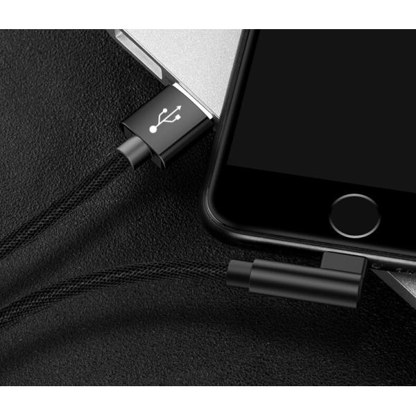 Braided Usb Mini B Charging Cable 2.0 Universal 8 Pins Connector 90 Degree Angle